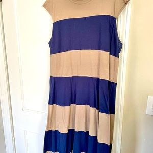 Effie's Heart Striped Dress 3x Plus